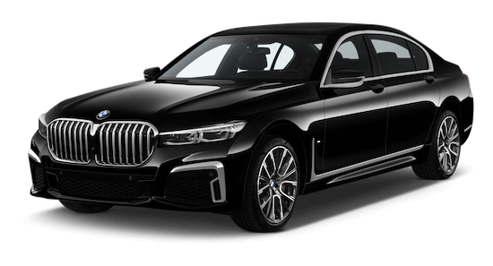 BMW 7er Frontansicht in Schwarz