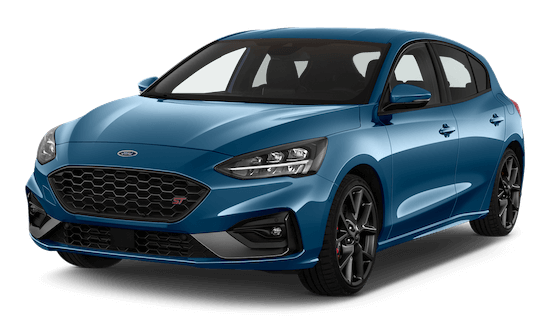 Ford Focus ST Frontansicht in Blau