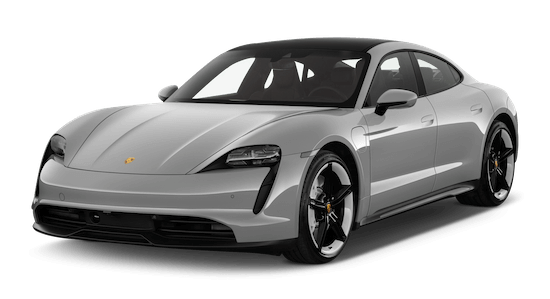 Porsche Taycan Frontansicht in Grau