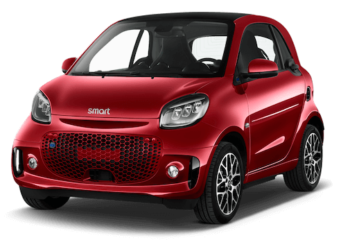Smart EQ Fortwo Frontansicht in Rot