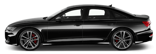 Audi S6 Seitenansicht in Schwarz