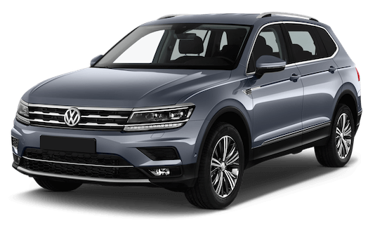 vw tiguan allspace frontansicht in grau