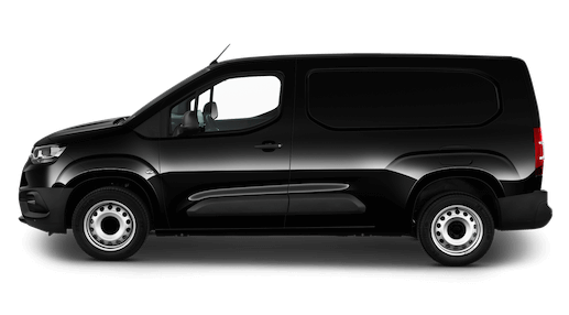 toyota proace city seitenansicht in schwarz