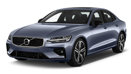 volvo s60 frontansicht in metallic blau