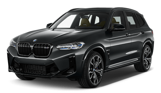 bmw x3 m frontansicht in grau