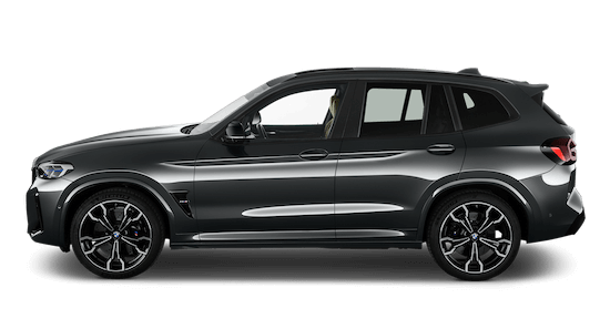 bmw x3 m seitenansicht in grau