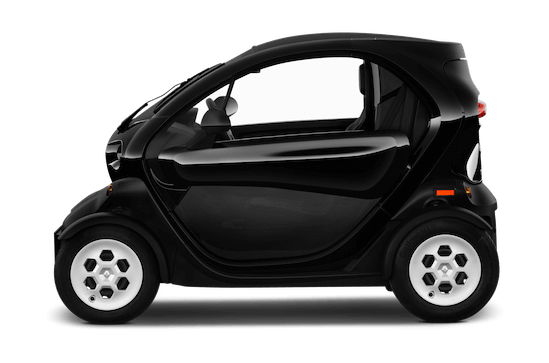 renault twizy seitenansicht in schwarz