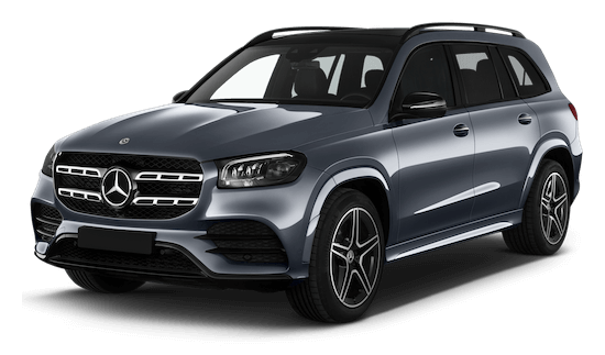 mercedes benz gls frontansicht in grau