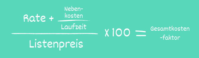 Gesamtkostenfaktor Formel 